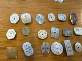 Vintage 1950&#39;s 60&#39;s LOT of 18 Ladies Watch Dials Bulova Benrus Caravelle Silver - £27.25 GBP