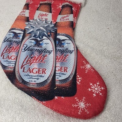 Vintage Yuengling Light Lager Beer Christmas Stocking USA 19” Double Sided Item image 8
