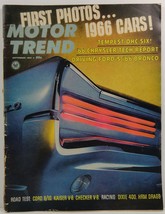 Motor Trend Magazine September 1965 First Photos 1966 Cars - £4.15 GBP