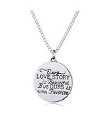 Love Quote Pendant and Chain Necklace - $689.19 MXN
