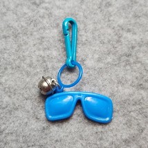 Vintage 1980s Plastic Bell Charm Blue Sunglasses For 80s Charm Necklace - $19.16 CAD