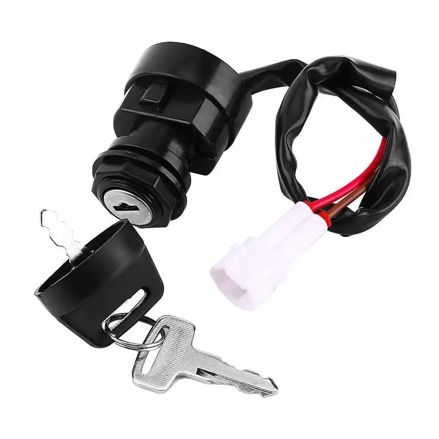 2 Pin Motorcycle Ignition Key Switch Assembly for Yamaha YFM 350 Bruin 660R 70 - £15.53 GBP