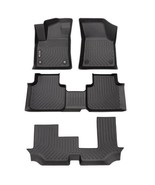 OREALTREND Floor Mats for Volkswagen Atlas 2018-2024 Black TPE All-Weather - $169.99
