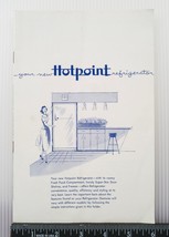 Midcentury Hotpoint Refrigerator Instructions Warranty Guide Booklet g10 - $117.80