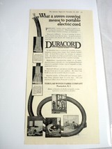 1919 Duracord Ad Tubular Woven Fabric Company Pawtucket, R. I. - £7.07 GBP