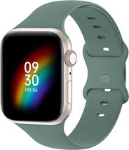 Silicone Band Compatible With Apple Watch 42mm 44mm 45mm for Women Men - £9.50 GBP