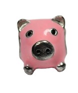 GNOCE Pink Pig Charm 925 Sterling Silver Enamel Piggy Fits Other Barell ... - £17.56 GBP