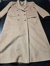 Vtg Madeleine Wool &amp; Cashmere Long Coat Double Breasted Trench Coat Wome... - $82.35