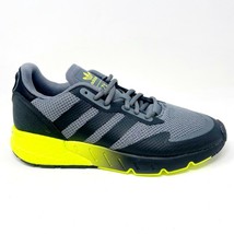 Authenticity Guarantee 
Adidas ZX 1K Boost Black Solar Yellow Mens Size 8 Run... - £59.87 GBP