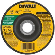 DeWalt High Performance 4 in. D X 5/8 in. Masonry Grinding Wheel DW4428 - $8.95