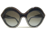 Valentino Sunglasses V689S 001 Black Gold Cat Eye Lips Frames with Brown... - $129.27