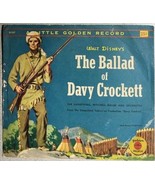 Walt Disney&#39;s BALLAD OF DAVY CROCKETT (Little Golden record) vintage - $20.35 CAD