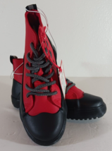 Hunter KIDS DIPPED BOOTS Canvas HIGH TOP SNEAKERS RED Size 13 - $14.24