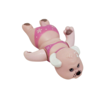 VINTAGE 1995 HASBRO MY TINY PUPPY SURPRISE BATHTIME PINK SWIMMING BABY P... - $14.25