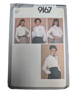 18/40 Vintage 1970s Sewing Pattern Simplicity 9167 Blouses &amp; Cocarade - $4.99