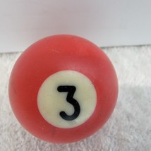 Miniature Pool Ball Small Billiards 1-1/2&quot; Pocket Size Single 3 Ball Red Solid - £5.05 GBP