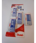 PENTEL HI-POLYMER 3 Pack Large Size ERASERS Non-Abrasive Latex Free ZEH1... - $95.37 MXN