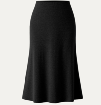 OGL Black Stretch Knit Pull On Classic Career Midi Skirt Size XS - $24.99