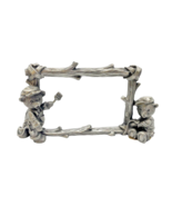 Fort USA Pewter Bear Frame Display Piece Teddy Bear Collection Painters ... - $22.22