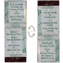 Vintage Matchbook Cover Orchard Camp Cafe Santa Fe New Mexico 1930s art deco - £7.94 GBP