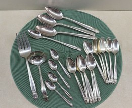 Holmes &amp; Edwards Danish Princess Assorted Lot Of Silverplate 1938 Spoons,Serving - £37.79 GBP