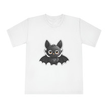 Unisex Classic Crewneck T-Shirt: Cartoon Bat Design, 100% Cotton Fabric, Relaxed - £24.69 GBP+