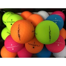 50 Near Mint MATTE Colored Maxfli Softfli Golf Balls - FREE SHIPPING - AAAA - $59.39