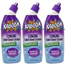 ( 3 Bottles ) newKABOOMclinging Toilet Bowl Cleaner &amp; Deodorizer 14 Oz Ea - $29.69