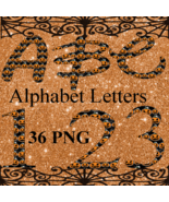 ABC and 123 Halloween W4-Digital Kit-Jewelry Tag-Clipart-Gift Tag-Pumpkins - $37.50 MXN