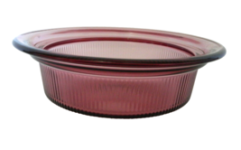 Visions Corning Cranberry Round Casserole V-30-B 24 oz No Lid USA - £15.73 GBP