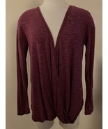 Zella Drishti Wrap Top Burgundy Beauty Size Small Nordstrom - $201.77 MXN