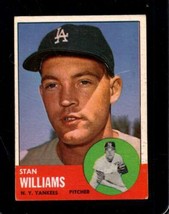 1963 Topps #42 Stan Williams Vg+ Yankees *X108871 - £3.29 GBP