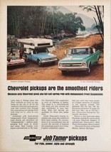 1968 Print Ad Chevrolet Pickup Trucks Custom Camper & 3/4 Ton Fleetside Chevy - $22.49