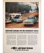 1968 Print Ad Chevrolet Pickup Trucks Custom Camper &amp; 3/4 Ton Fleetside ... - £17.64 GBP