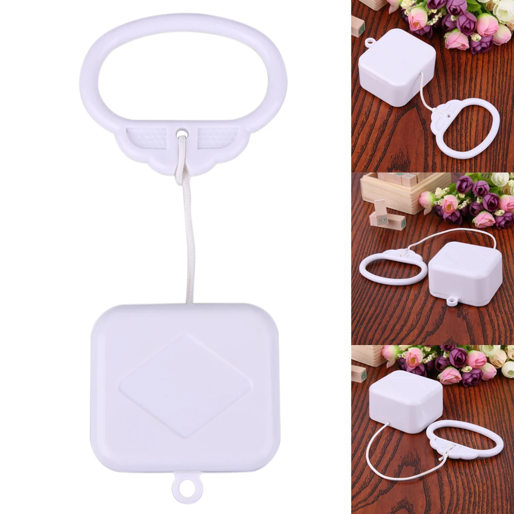 Pull String Cord Music Box White Baby Infant Kids Bed Bell Rattle Toy Gifts New - £6.31 GBP
