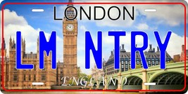 London England Big Ben License Plate Custom Auto Car Bike Moped Motorcycle - £8.63 GBP+