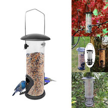 Outdoor Hanging Bird Feeder Automatic Pet Parrot Portable Feeder Dispenser - £12.65 GBP