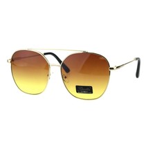 Women&#39;s Sunglasses Square Flat Top Bridge Fashion Pilot UV400 - £9.41 GBP