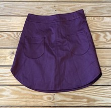 H&amp;M NWT Women’s Front Pocket Mini Skirt Size 6 Wine S7 - £11.47 GBP