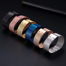 12mm 14mm 16mm 20mm 22mm Mesh Bracelet Watchband Strap Black Blue Golden Rose - £12.60 GBP