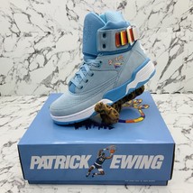 Men’s PATRICK EWING 33 HI X SUGAR HILL Sky Blue | Rainbow Sneakers - £157.70 GBP