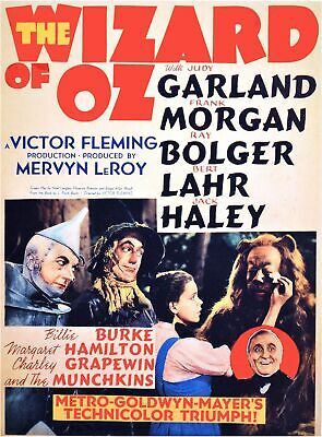 The Wizard of Oz Movie Decorative Poster. Home Graphic Art Design. 3903