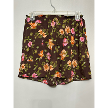 DR2 By Daniel Rainn Womens Culottes Shorts Brown Floral Pocket Drawstring S New - £8.94 GBP