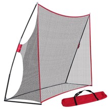 10 X 7Ft Portable Golf Practice Net Hitting Driving Training Aids W/ Carry Bag - £76.78 GBP