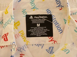 NWT Mens Playstation Button Up Shirt M Gaming Sony Interactive - £17.40 GBP