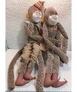 Vintage Sweet Dreams Designer 29" Monkey Male &amp; Female Stuffed Plush 2pc... - $198.00