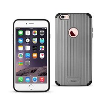 [Pack Of 2] Reiko iPhone 6S Plus/ 6 Plus Rugged Metal Texture Hybrid Case Wit... - £17.19 GBP