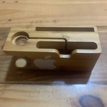 Charging Base Wood Station Office Desk Organizer Dock Charge - $8.91