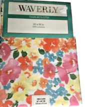 Waverly Fabric Tablecloth Shi Shi 60x84&quot; Oblong Spring Summer House Easy... - $39.17