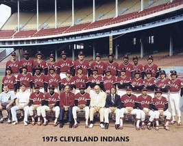 1975 CLEVELAND INDIANS 8X10 TEAM PHOTO BASEBALL PICTURE MLB - £3.93 GBP